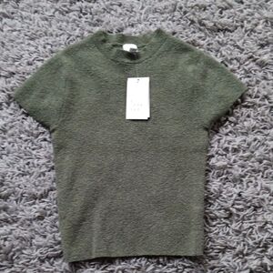 NWT A New Day Olive Knit Top